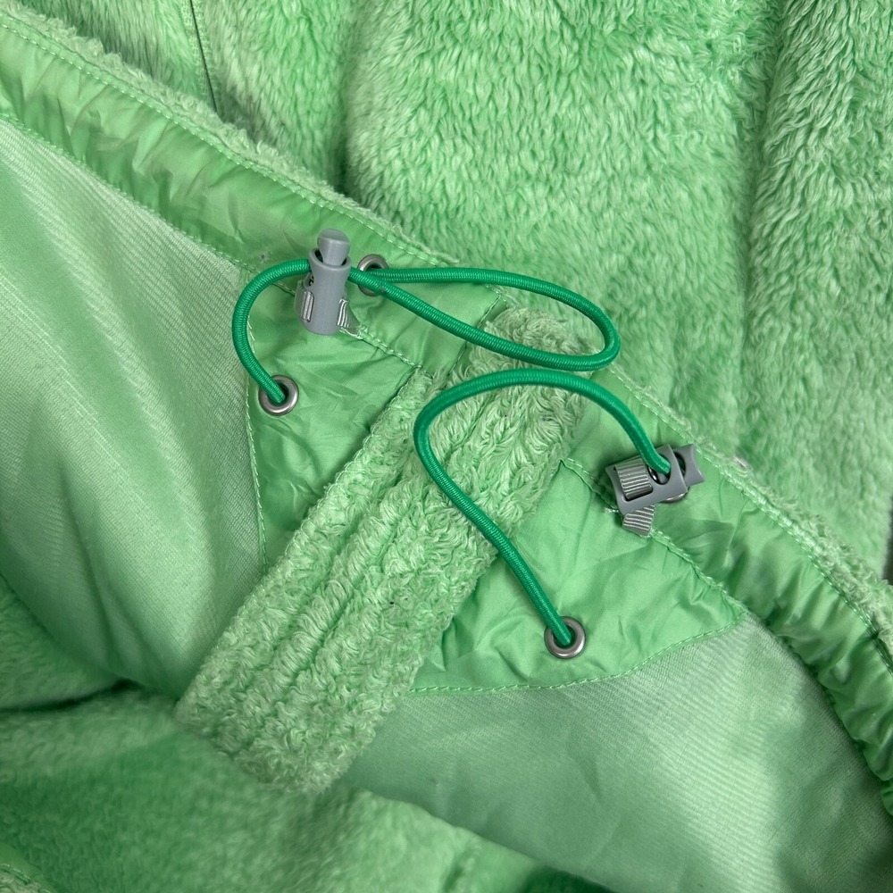 The North Face Plush Fleece Jacket Womens S Monkey Fleece Fuzzy Full Zip Green - Picture 6 of 7